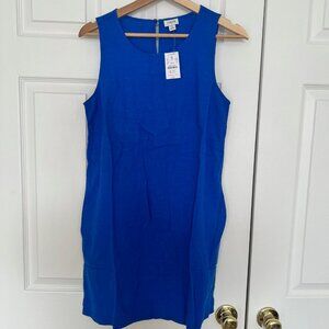 NWT J.Crew Factory Linen-blend sleeveless mini dress
